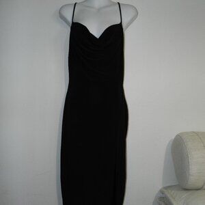 NWT Windsor cowlneck, criss cross spaghetti strap slip dress, little black dress